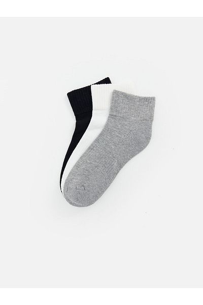 LC Waikiki LCW DREAM Women's Plain Booties Socks 3 Pack