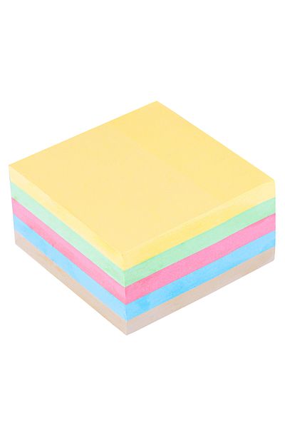 Bigpoint 5 Pastel Colored 400 Sheets Adhesive Note Paper Cube - 75X75 Post-It
