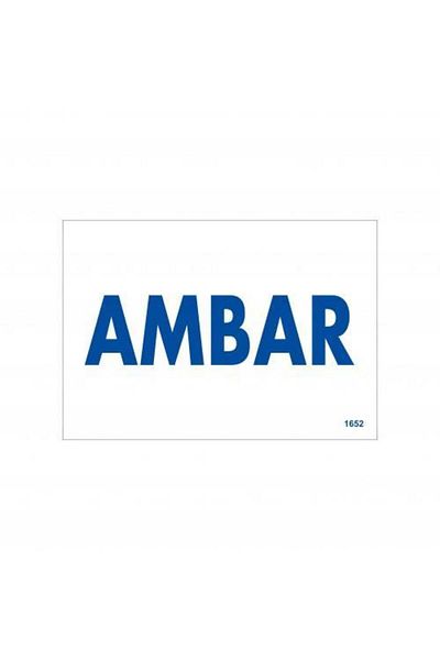 Angoravi Amabar Warning Sign 17.5x25 CODE:1652