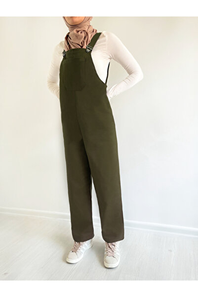 Viva Vogue Gabardin Salopet Haki Tulum