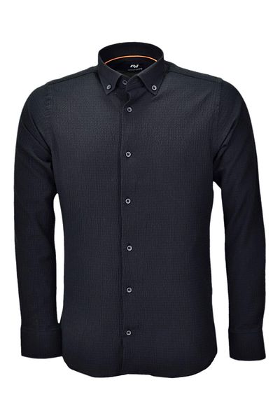 ADVANTE Ανδρικό μακρυμάνικο πουκάμισο Silim Fit Sports Seersucker BGL-ST03898