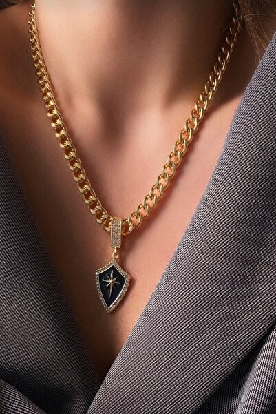 şira sirius Kadın Trend Zirkon Taşlı Kutup Yıldızı Çağla Şikel Kolyesi