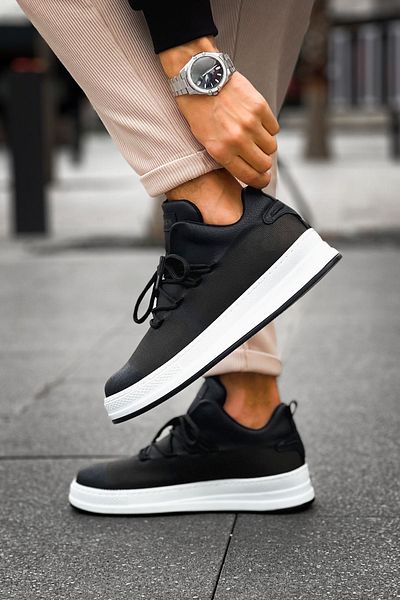 Paolo Zaccardi P219 Laser - Pantofi casual pentru bărbați cu talpă ortopedică - CBT negru