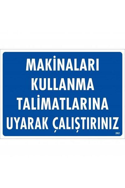 MarDyHome Instructions for Using Machines Uk Run Warning Sign 25X35 Code:262