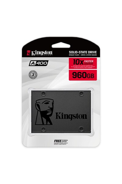 Kingston A400 960 جيجا بايت - 500/450 ميجابايت في الثانية SSD Sa400S37/960G