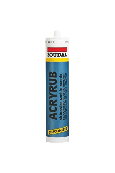 Genel Markalar Soudal Acryrub Silikonize Mastik 310 ml Beyaz