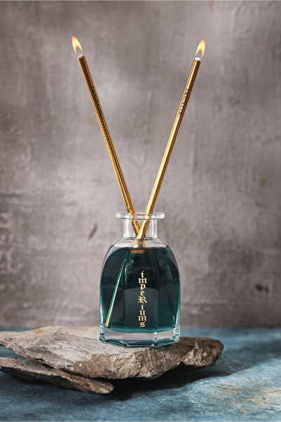 impeRiums Vanilya Kokulu, Gold Çelik Şamdan Kandil Mumlar ile Lüks Dekorasyon...