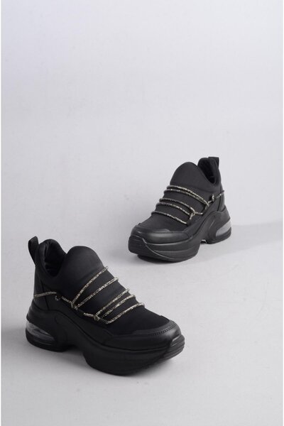 SEÇ KUNDURA SEÇ 4016 Pantofi sport cu talpă cu aer cu detaliu din piatră neagră