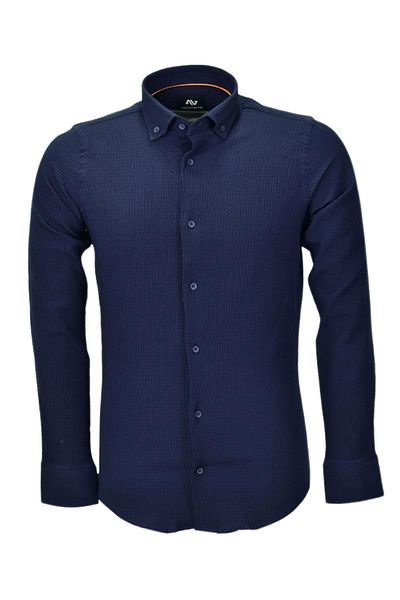 ADVANTE Ανδρικό μακρυμάνικο πουκάμισο Silim Fit Sports Seersucker BGL-ST03898