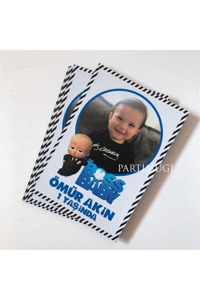 Partimugi Patron Bebek Doğum Günü Hediyelik Magnet (10 Adet)
