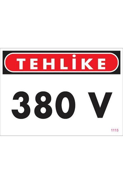 MarDyHome 380 V Hazard Warning Sign 25x35 CODE:1115