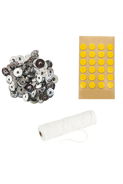 adin tasarım Mum Yapım Seti Mum Eritme Kabı 750Ml+ Parafin Karıştırma Kaşığı + Mum Fitili Tutacağı ve Etiketi