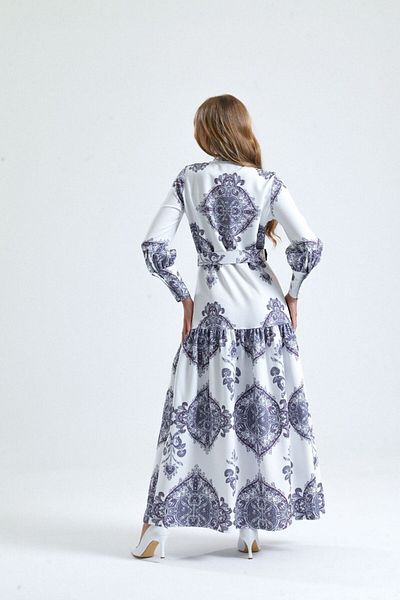 WellWay Rochie din stofă Atlas (curea inclusă) - NHN89 neagră
