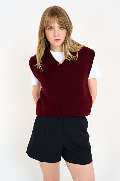 Lupies Kadın V Yaka Triko Süveter