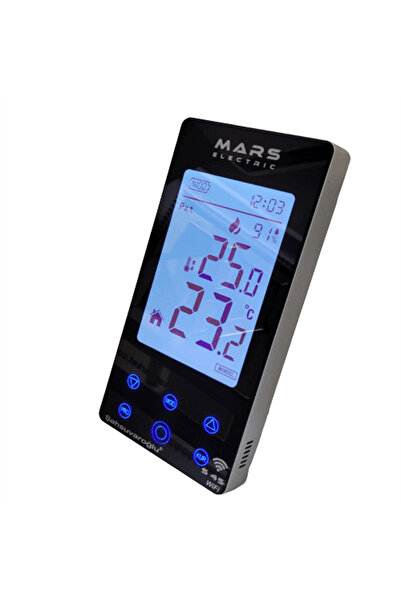Mars S45 KABLOSUZ Wİ-Fİ ODA TERMOSTADI SİYAH