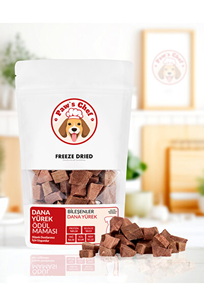 Freeze Dried Dana Yürek Köpek Ödül Maması