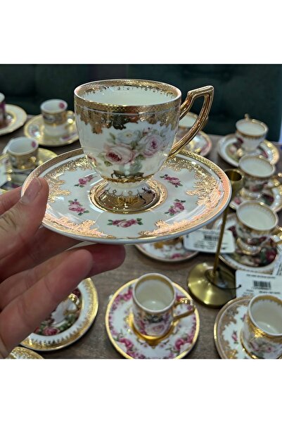 hediye Esterhomedecor 6 Personality Porcelain Coffee Cup Set