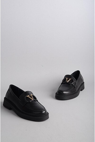 SEÇ KUNDURA Genuine Leather Black Masculine Shoes - Seq 560 Buckle