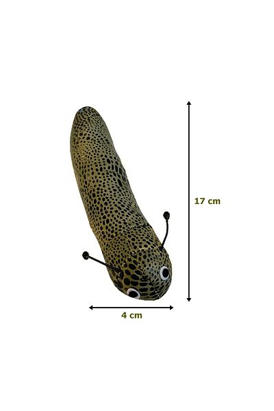 colezium Cat Toy Cat Weed Spotted Caterpillar 4-17 cm Green