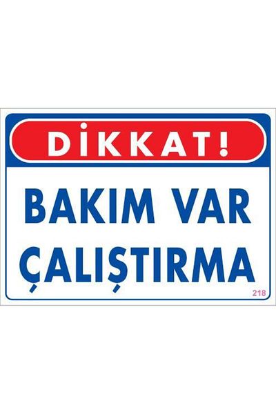 MarDyHome Maintenance Warning Sign 25x35 CODE:218
