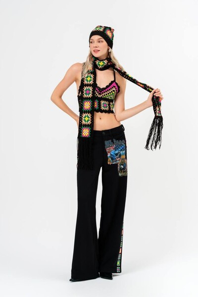 tw3 Kroşeta Örgü Atkı Ve Bere