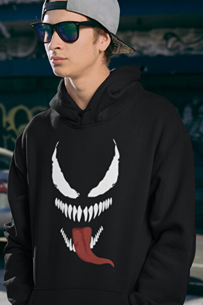 SEVBANO Dizajnirana unisex majica sa kapuljačom sa otisnutim likom Venom-a