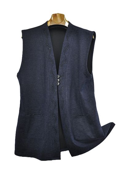 elma abone New Season 3 Button Short Vest