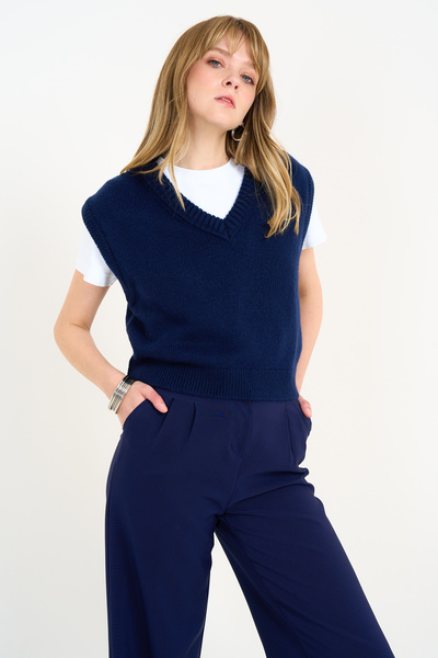 Lupies Kadın V Yaka Triko Süveter