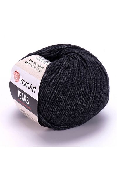Yarnart Yarn Art Jeans 28 Anthracite Amigurumi Πλεκτό νήμα Ζακέτα Πλεκτό νήμα Baby Floss Punch Floss 3 Pack