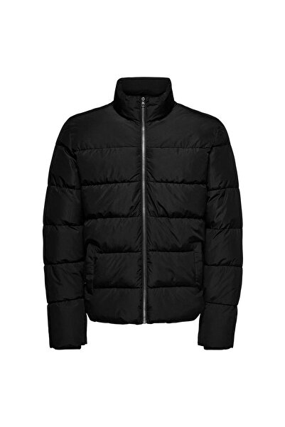 Only & Sons Ανδρικό μαύρο παλτό Puffer - 22019345   Onsmelvin Life