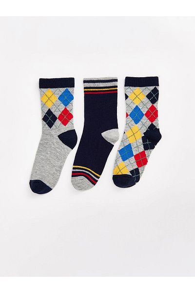 LC Waikiki Lcwk Patterned Boy's Socks 3-Piece