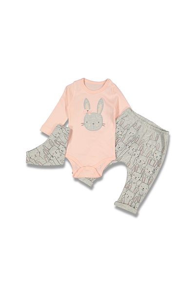 Necix's Cute Bunny Set with Scarf and Badi
