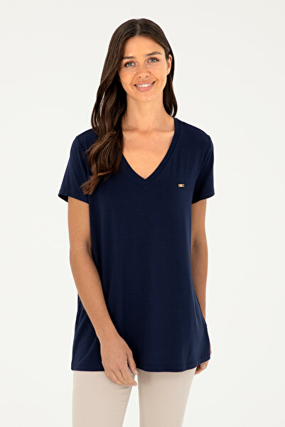 U.S. Polo Assn. Γυναικείο μπλουζάκι Navy Blue Basic 50286824-VR033