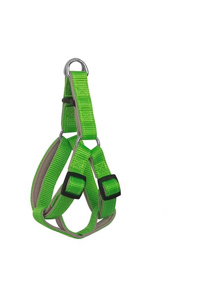 K&A Woven Dog Chest Collar Set with Walking Strap 52*73-110 cm Neon Green