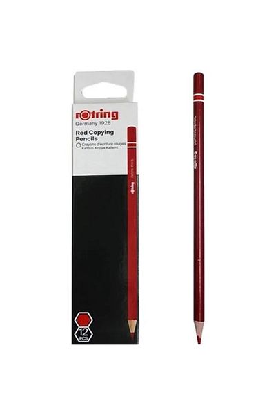 Rotring Kırmızı Kopya Kalemi 12'li Kutu