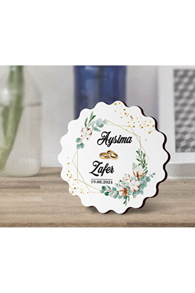 Tasarım Şeker 50 Adet Nikah Hatırası, Düğün Hatırası, Nişan Hatırası Magnet -...