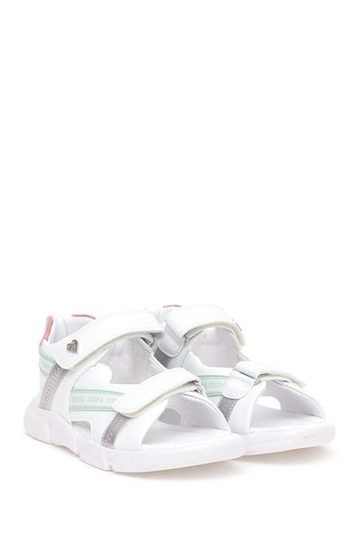 U.S. Polo Assn. Girl's White Sandals 50286838 -Vr013