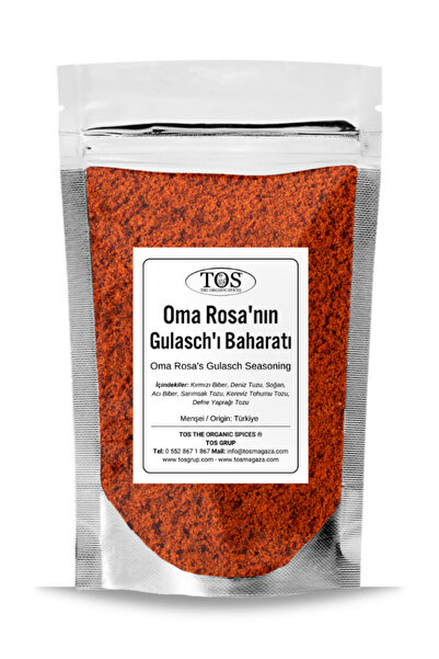 TOS The Organic Spices Oma Rosa'nın Gulasch'ı Baharatı 100 gr Oma Rosa's Goul...