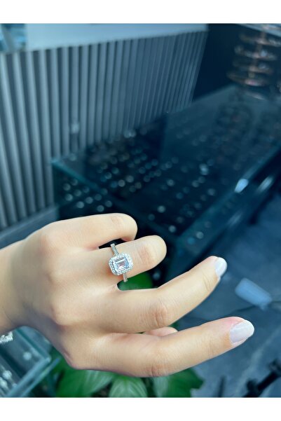 925Silver 925 ayar gümüş baget yüzük