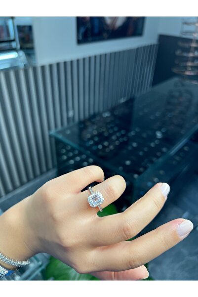 925Silver 925 ayar gümüş baget yüzük