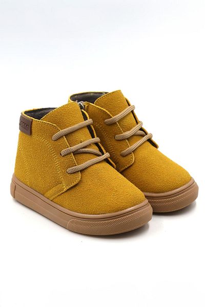 macco shoes Παπούτσια για κορίτσια-αγόρια με κορδόνια με φερμουάρ Dusty Orthopedic