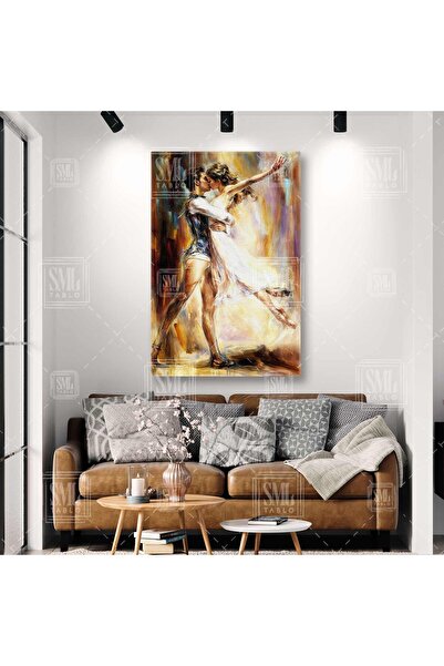 SML TABLO Öpüşen Dansçı Sevgililer Balet ve Balerin Aşk Love Romantik Dans Di...