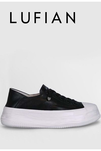 Kocamanlar Ayakkabı Lufian121230014 Annabel Unisex Black Sneaker