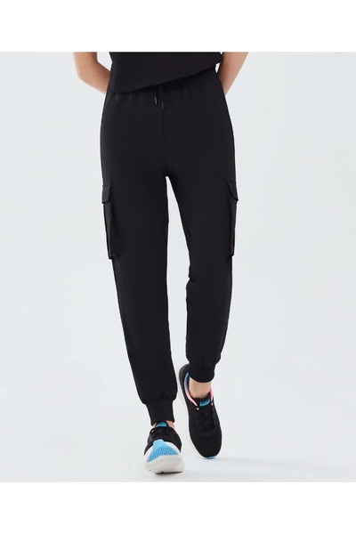 SKECHERS Micro Collection W Jogger Woven Pant S222169 Kadın Eşofman Altı Jogger Pantolon SİYAH
