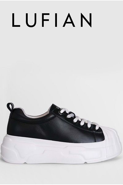 Kocamanlar Ayakkabı Lufian 121230004   Jesica Unisex Black Sneaker