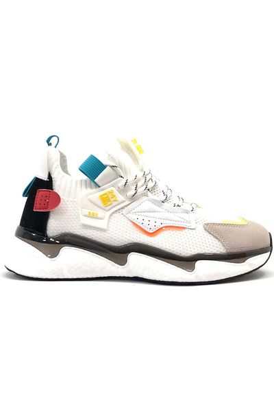Kocamanlar Ayakkabı Ανδρικά αθλητικά παπούτσια Gamelu Dova Sneaker Air Boss ΛΕΥΚΟ
