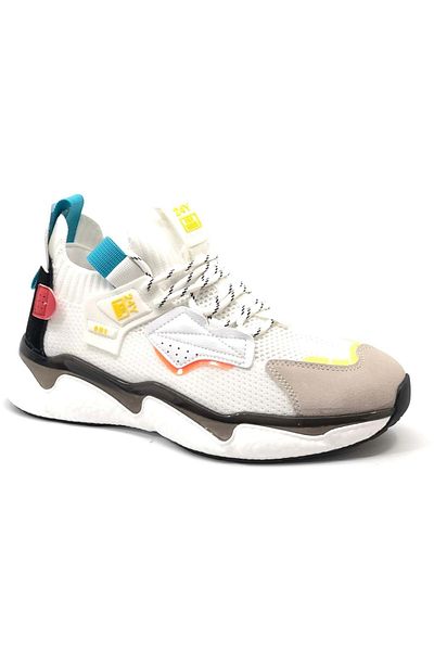 Kocamanlar Ayakkabı Ανδρικά αθλητικά παπούτσια Gamelu Dova Sneaker Air Boss ΛΕΥΚΟ