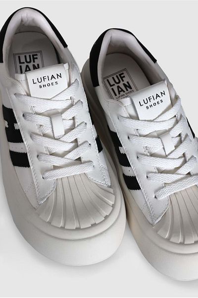 Kocamanlar Ayakkabı Lufian 121230009   Amanda Unisex White Sneaker Shoes