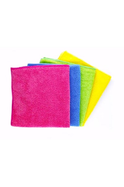 ALPARS 4 Adet Mikrofiber Temizlik Bezi Cam, Araba, Mutfak Temizlik Bezi 30*30...