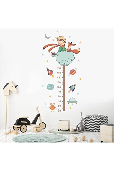 KT Decor Küçük Prens Boy Ölçer Çocuk Ve Bebek Duvar Stickerı